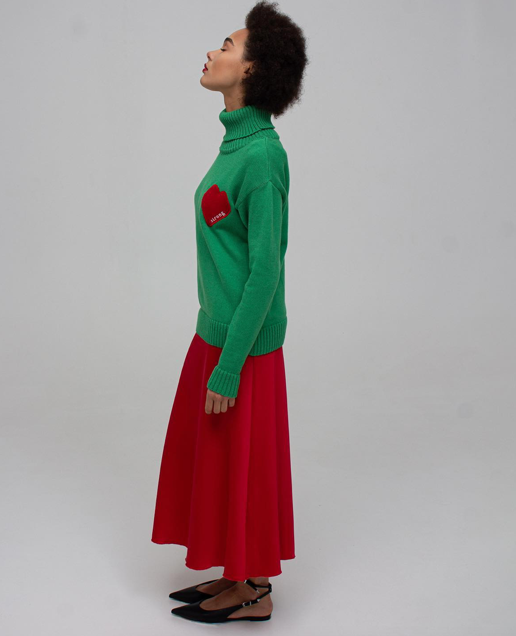 Vestido holgado con corpiño ajustado