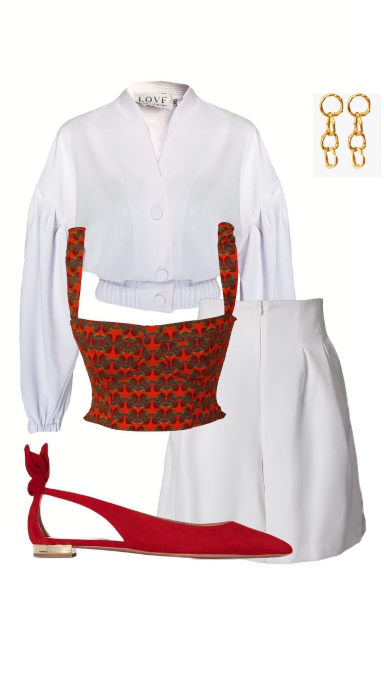 Top bustier con estampado exclusivo “fish of love”