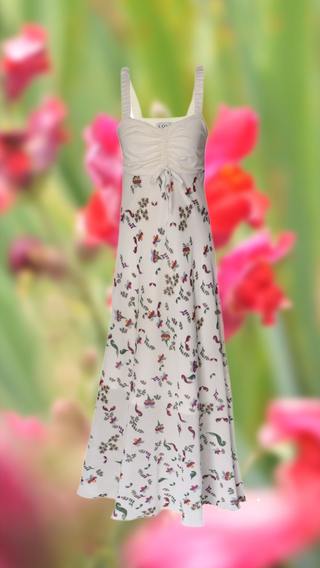 Sundress with author's print "fairy field"