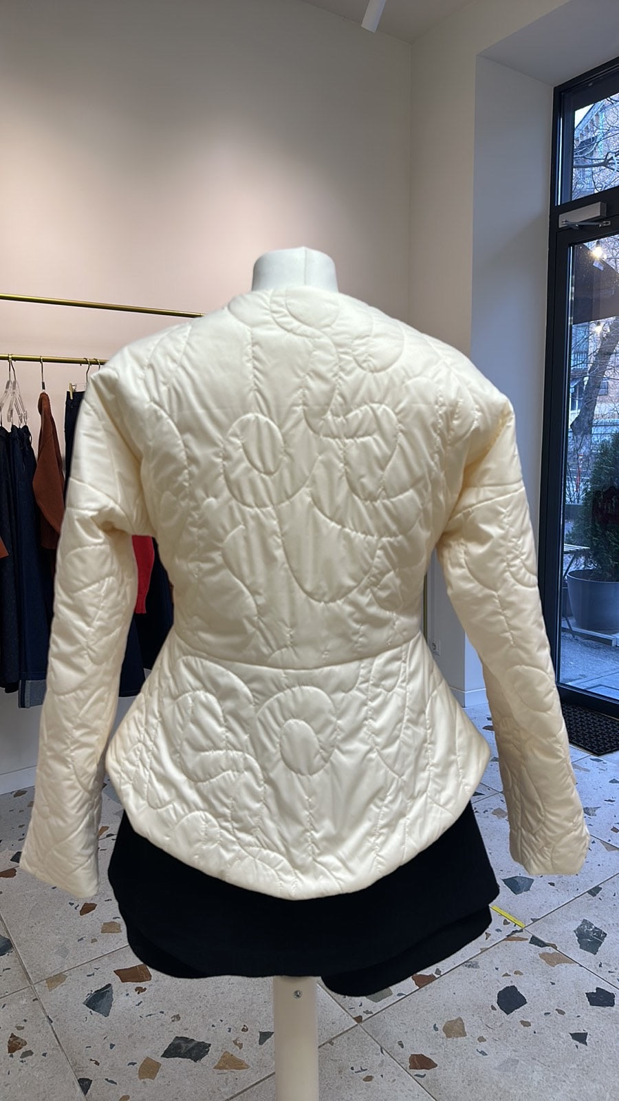 Padded jacket with baska