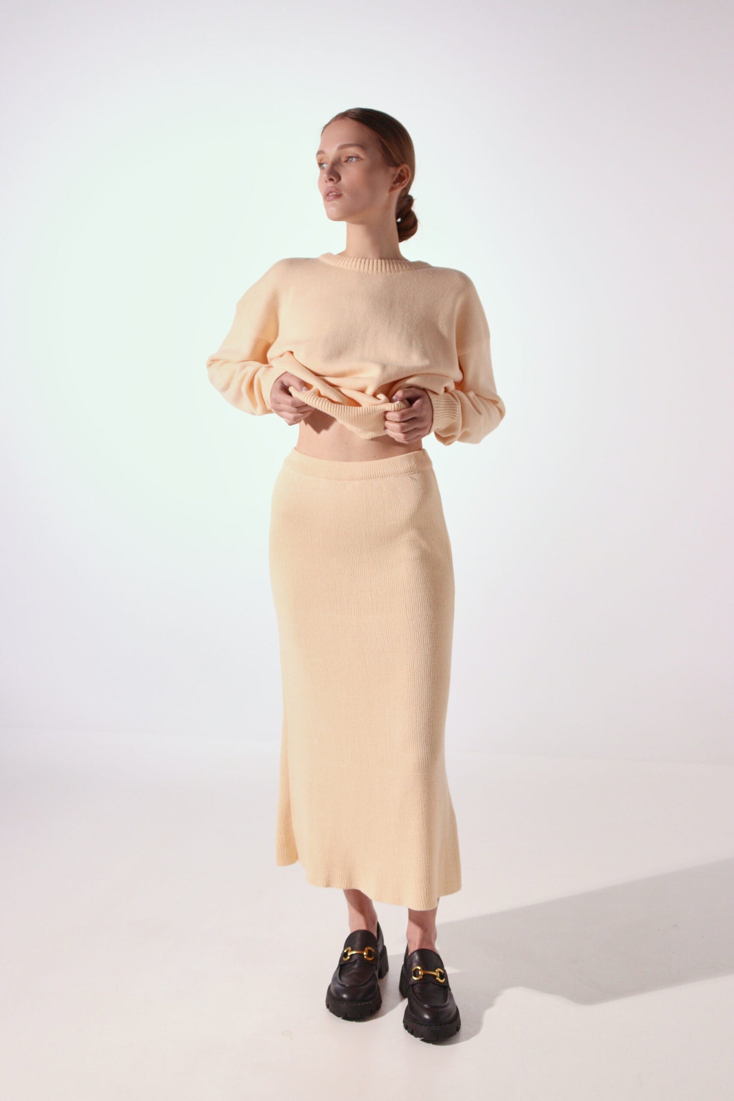 Traje de algodón con bordado "Pez de LOVE"