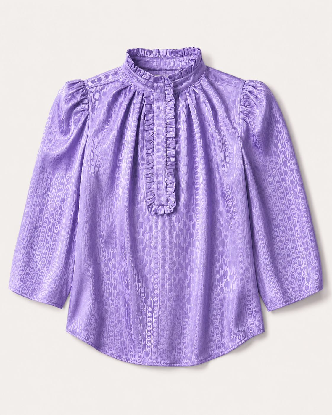 Violet jacquard blouse