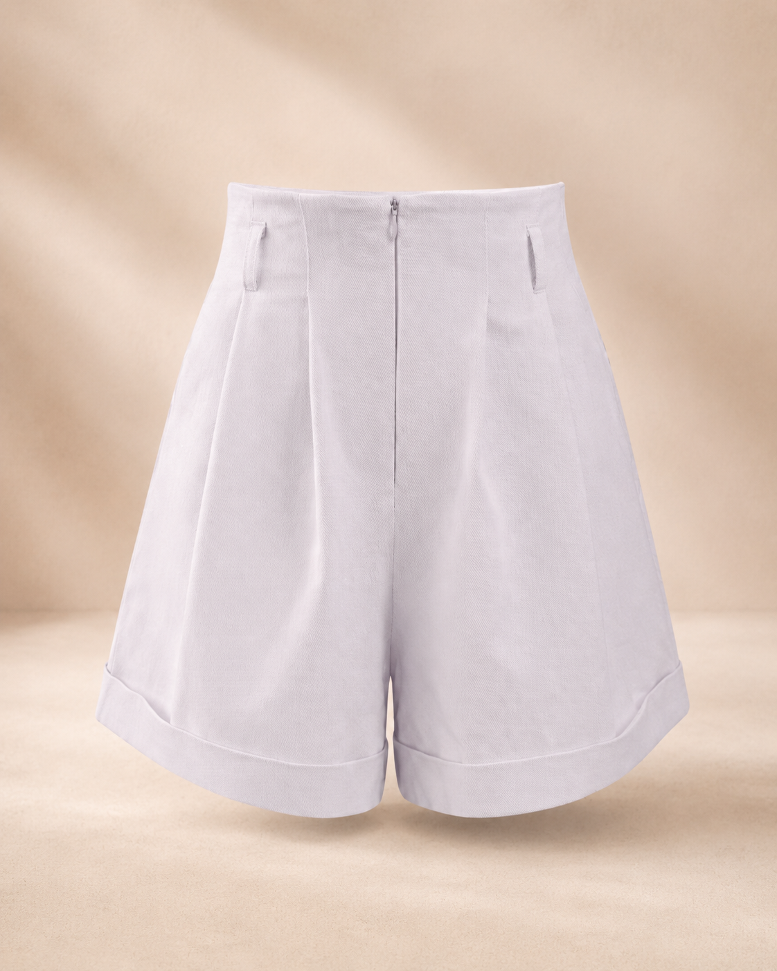 Shorts de denim blanco The Ones