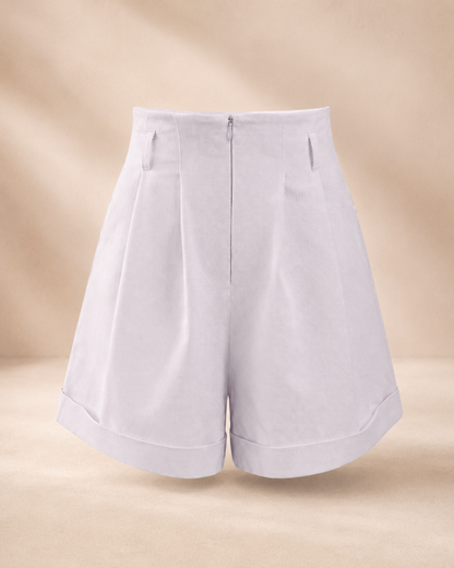 Shorts de denim blanco The Ones