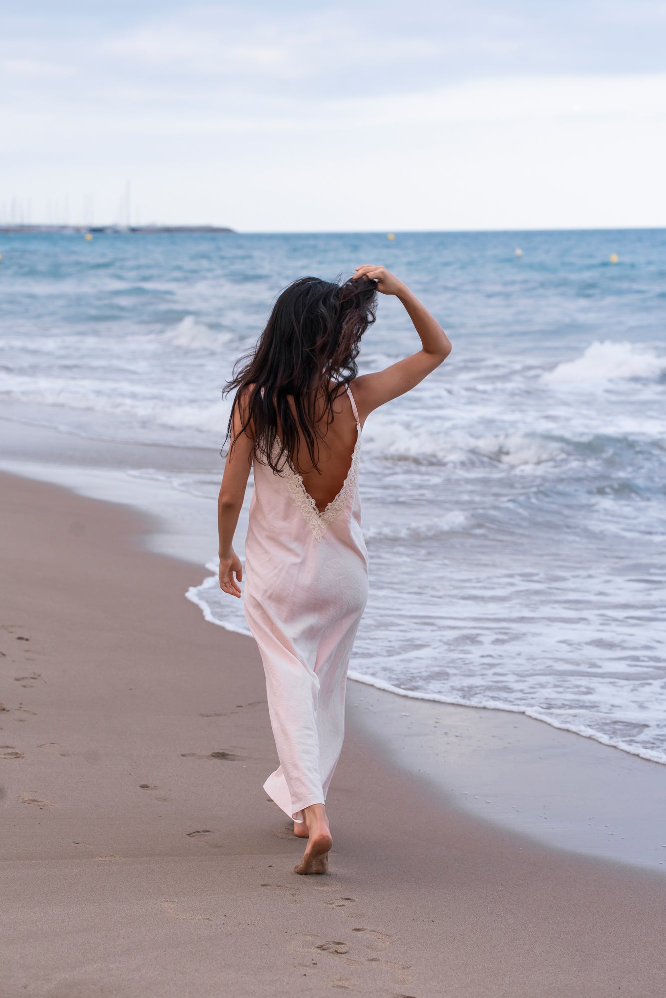 Powder Soft Linen Dress