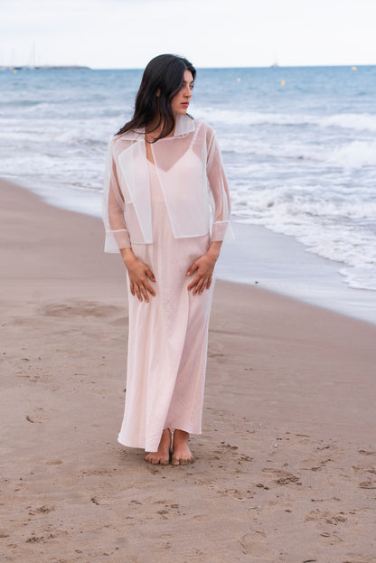 Powder Soft Linen Dress