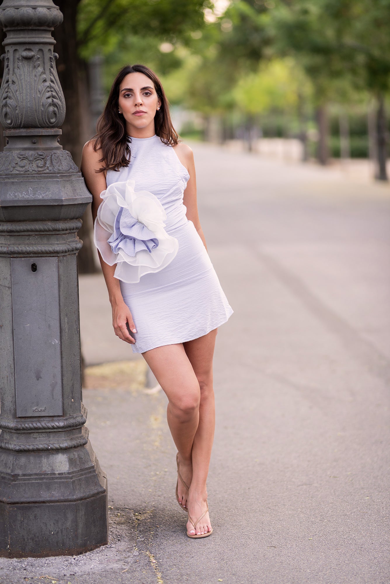 Cloud Bloom Mini Dress