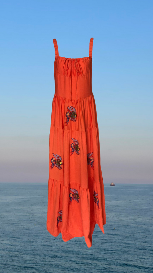 Sundress with the symbol of "fish"