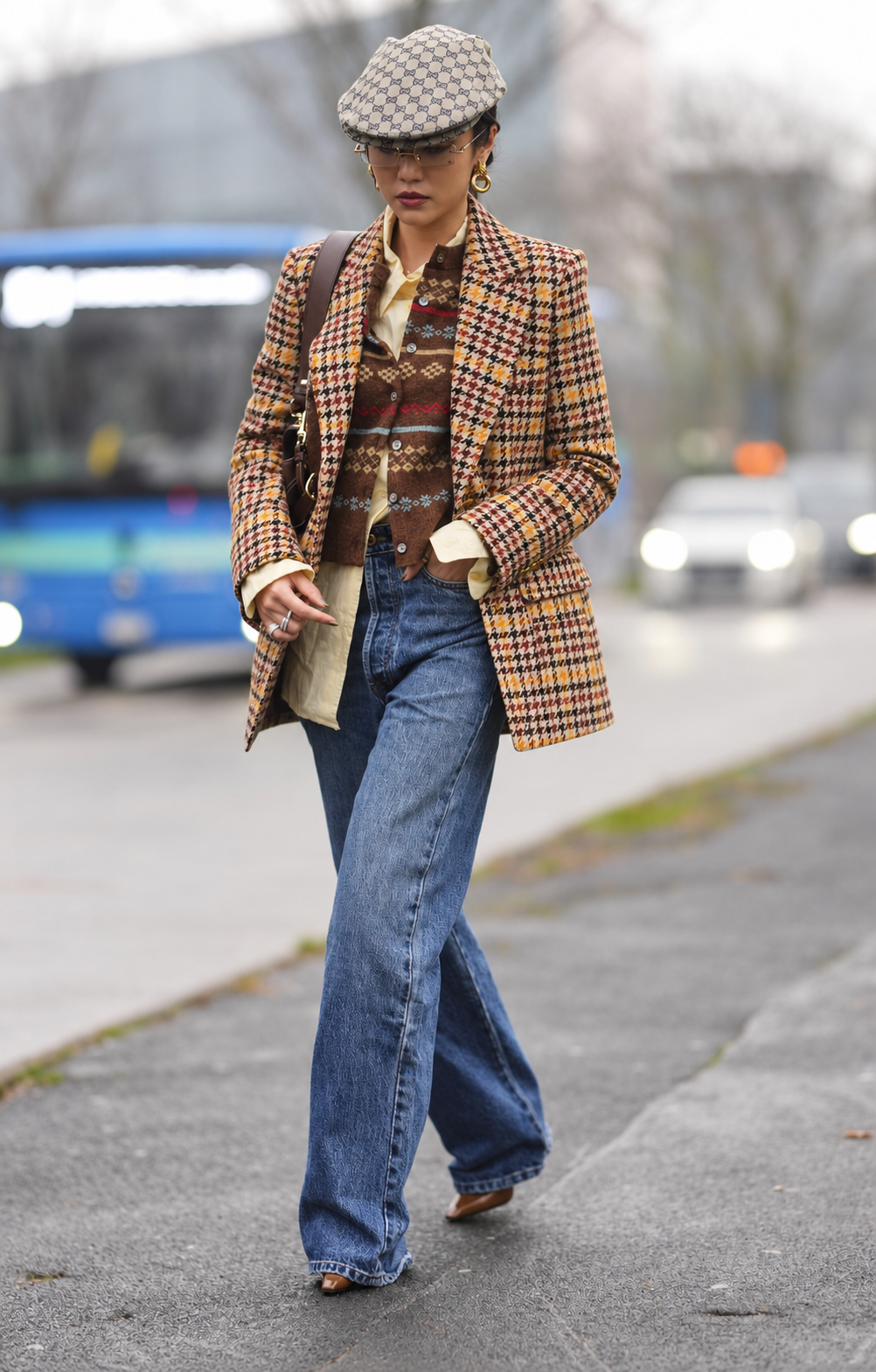 Wool squared jacket