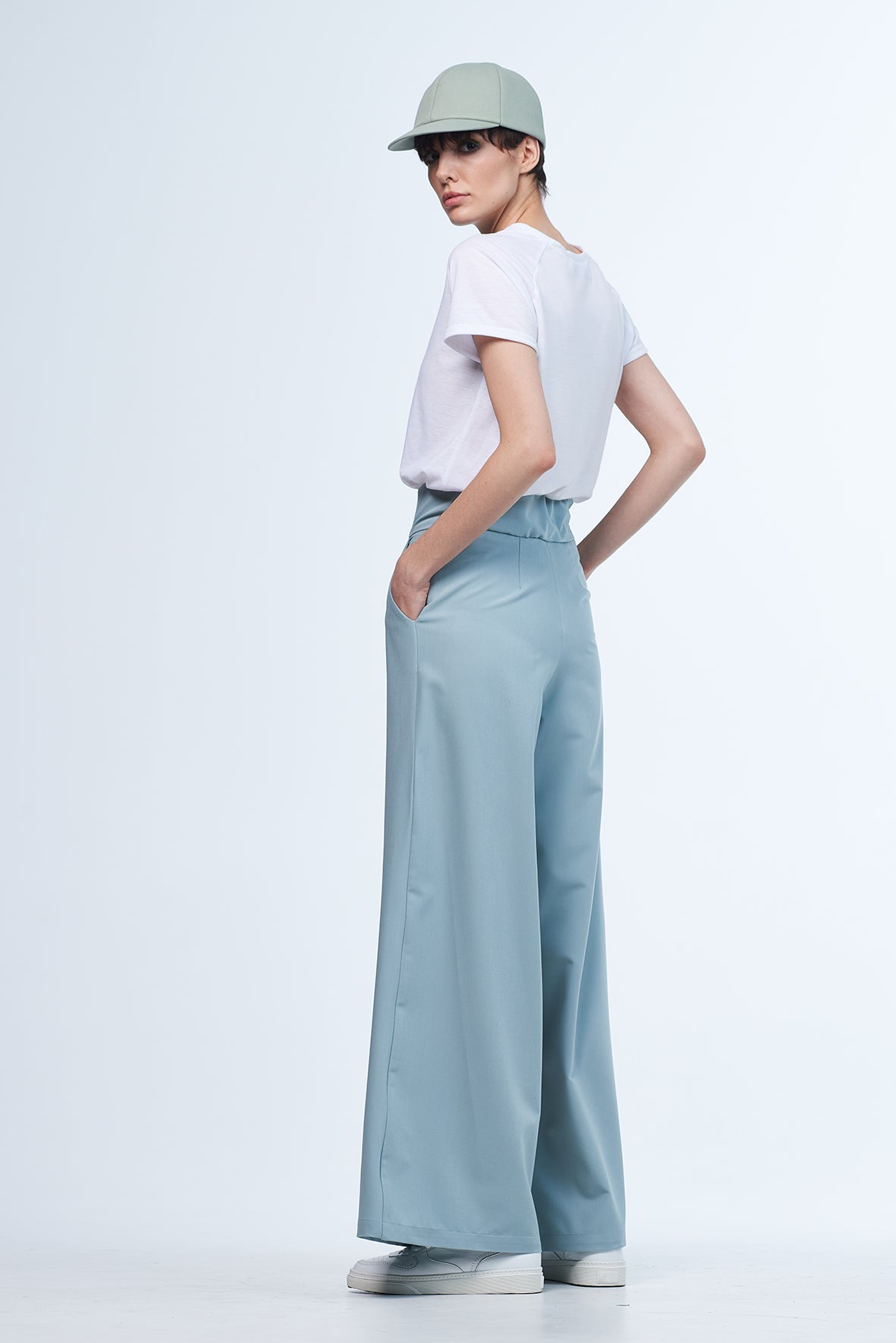 Mint palazzo trousers from tencel