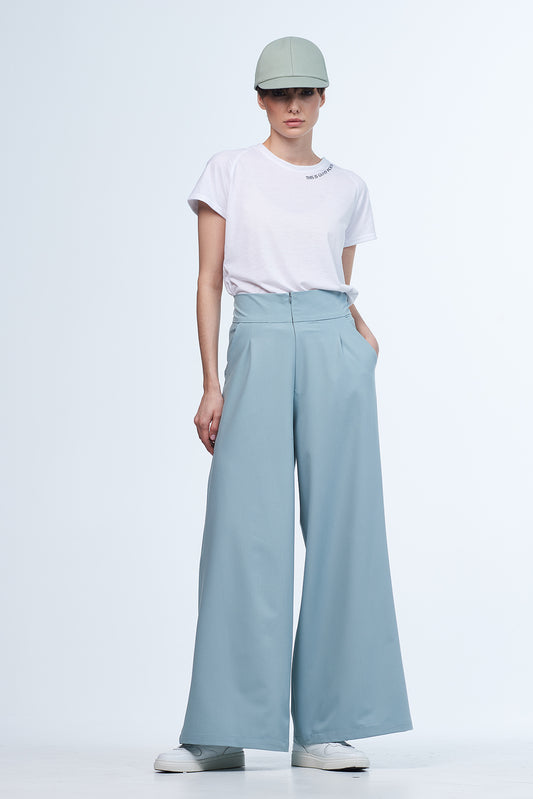 Mint palazzo trousers from tencel